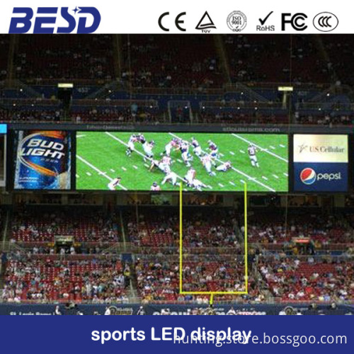 sports stadium perimeter p10 led display sports arena led sign p10 display